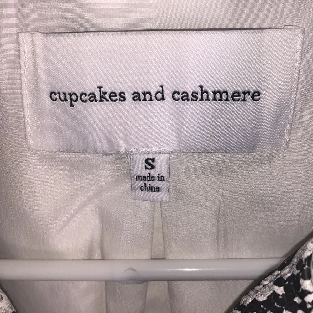 Cupcakes and Cashmere Beatrix Snake Print Moto Jacket